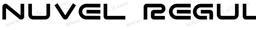 Nuvel Regular字体转换